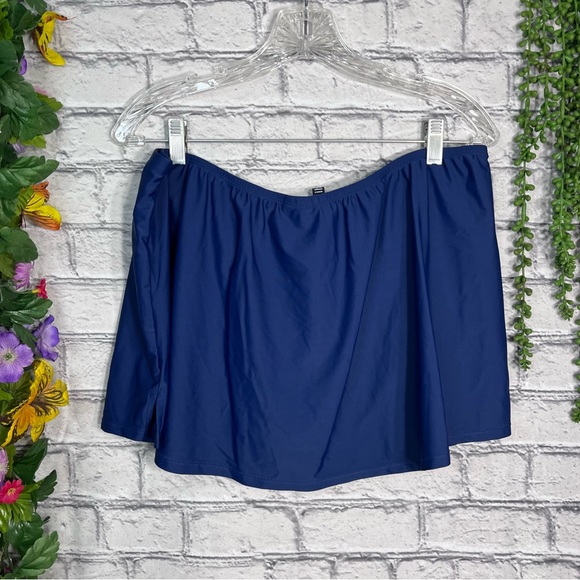 🌼3/$30🌼intl Details Navy Blue Swim Mini Skirt Size XL - Picture 2 of 15